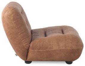 Кожено кресло в цвят кафяв коняк Wyatt – Dutchbone