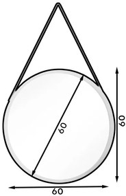 Огледало Grace III-Leuko-Диаметър: 60 cm