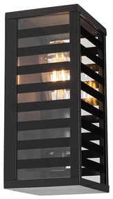 Модерна външна стенна лампа черна 26 см IP44 - Reims