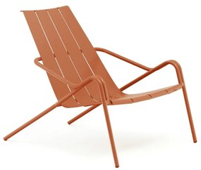 Оранжево метално градинско кресло Fleole – Ezeis