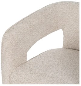 Бежово кресло от плат букле – Ixia
