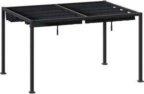 Беседка Hesperide Zalya, Алуминий, Графит, 4x3 m