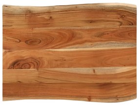 370645 vidaXL Плот за маса, 90x60x3,8 см, правоъгълен, акация масив, жив ръб