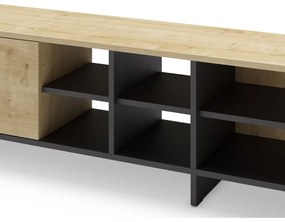 Масичка за телевизор с дъбов декор в естествен цвят 230x44 cm Cequoia - Marckeric