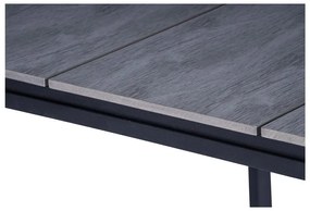 Комплект от 2 ратанови стола за хранене Carla и черна маса Strong - Bonami Essentials