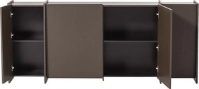 Тъмнокафяв скрин от декор от ясен 200x85x44 cm Brock – WOOOD