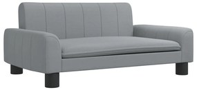 3196269 vidaXL Детски диван, светлосив, 70x45x30 см, текстил