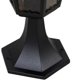 Класическа външна лампа за основа черна 48,6 см IP44 - Хавана