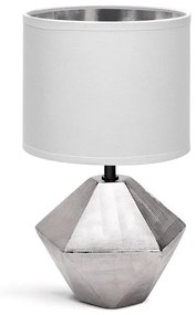 Aigostar - Настолна лампа 1xE14/40W/230V сребриста/бяла