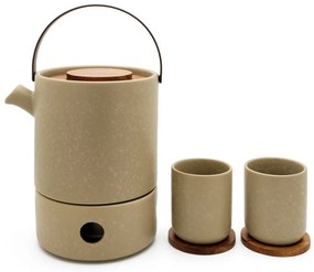 Сиво-бежов керамичен сервиз за чай Umea – Bredemeijer