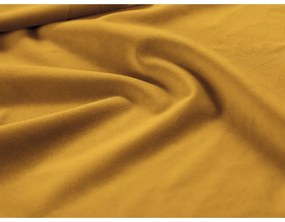 Жълт кадифен диван 190 cm Lando - Micadoni Home