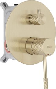 Душ система за вграждане Rea Lungo Diamond Brush Gold + BOX