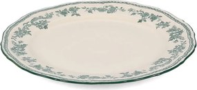 Зелена/в цвят слонова кост десертна порцеланова чиния ø 21,5 cm Cyril – S|P Collection