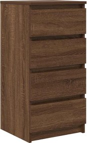 861757 vidaXL Сайдборд, кафяв дъб, 37,5x35x76 см, инженерно дърво