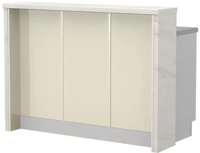 Островна кухненска пейка Modena-Length: 150 cm.-Beige-White Marble