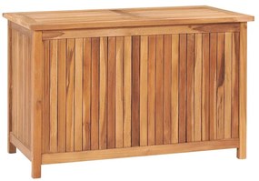 315380 vidaXL Градински сандък за съхранение, 90x50x58 см, тик масив