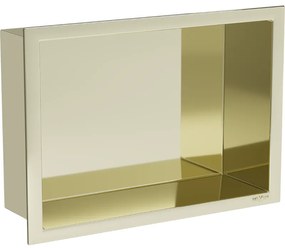Mexen X-Wall-R стелаж за вграждане с корни 30 x 20 см, златен - 1950302010