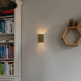 Модерна стенна лампа златиста 2 светлини - Otan S