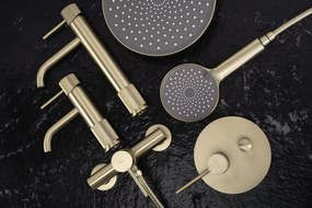 Смесител за баня Rea Lungo Stripe Brush Gold Low