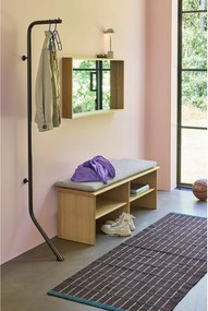 Кафява метална стойка за връхни дрехи 36x182 cm Bend – Hübsch