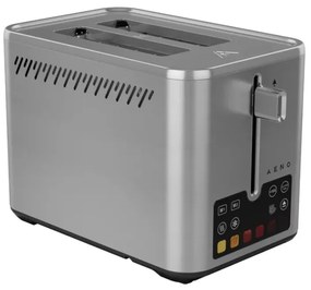 Тостер за хляб AENO ATS0004, 1600W, 2 филии, 6 степени, 3 функции, Подвижна тава за трохи, Инокс