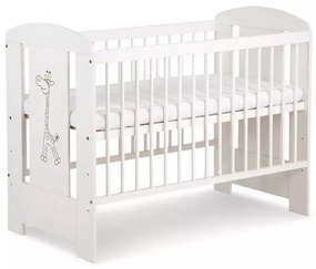 KLUPŚ - Бебешко креватче SAFARI 120x60 см жираф бор/бял
