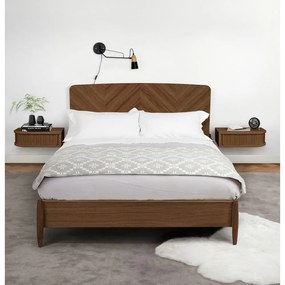 Кафяво нощно шкафче от орех Farsta – Woodman