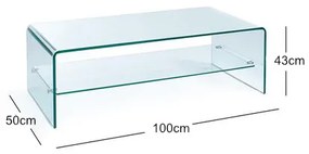 Масичка за кафе Glasser Clear 2F