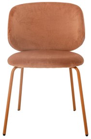 Оранжеви кадифени трапезни столове в комплект от 2 бр. Ponte – Bloomingville