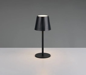 Матово черно LED настолна лампа с метален абажур (височина 21 cm) Diaz – Reality