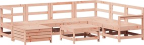 3250598 vidaXL Градински комплект диван от 8 части, дугласка ела масив