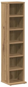 855829 vidaXL Шкаф за CD Artisan Oak 21x20x88 cm Инженерна дървесина
