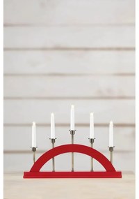 Червена коледна светлинна украса Bridge – Markslöjd