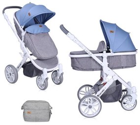 Детска количка LUNA 2в1 LORELLI - Grey&Blue
