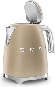 Електрическа кана SMEG KLF03CHMEU, 2400 W, 1.7 л, 360° основа, Матово покритие, Шампанско