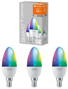 К-кт 3бр. LED RGBW димируеми крушки SMART+ E14/5W/230V 2700K-6500K - Ledvance