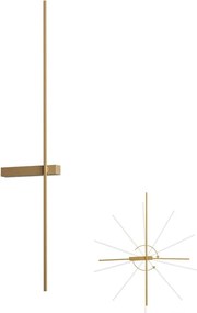 Redo 01-4674 - LED настенно осветително тяло TANGENT LED/9W/230V CRI 90 златно