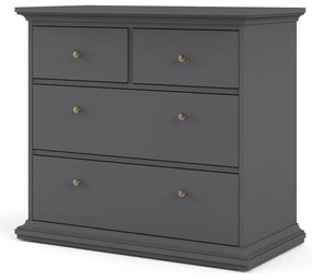 Сив нисък скрин 96x87 cm Paris – Tvilum