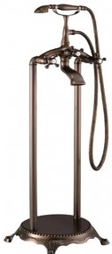 Стоящ смесител за вана ICL 8263 BR, месинг, бронз, с шлаух и слушалка, 100x33см
