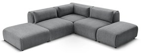Сив ъглов диван (променлив) Jeanne - Bobochic Paris