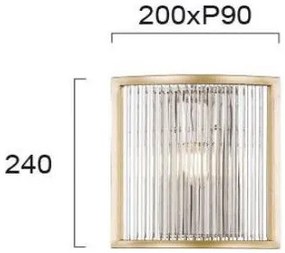 Стенна апличка Viokef Karolina