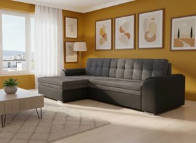 Ъгъл диван Comfort-Left-Black - Gray
