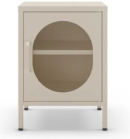 Кремаво метално нощно шкафче Diora – Marckeric