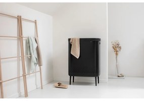 Матово-черен метален кош за пране 90 l Bo Hi – Brabantia