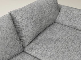 Сив шенилов сгъваем/с място за съхранение ъглов диван (ляв ъгъл) Leon – Maison de Rêve