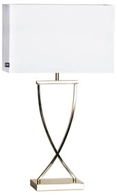 ByRydens 2829620-5000 - Настолна лампа OMEGA 1xE27/5W/230V бяла/месинг