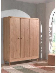 Детски гардероб от масивен дъб в естествен цвят 146x190x55 cm Forrest – Vipack