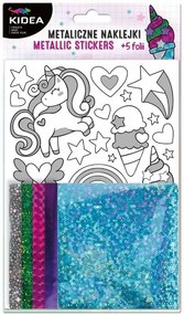 Kidea - Креативен комплект с фолио и стикери Еднорог 98552