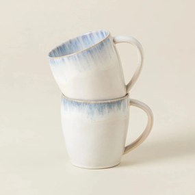 Керамична чаша в светлосиньо-бяло 440 ml Brisa - Costa Nova