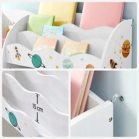 Детски рафт за играчки и книги 100 x 93 x 30 cm